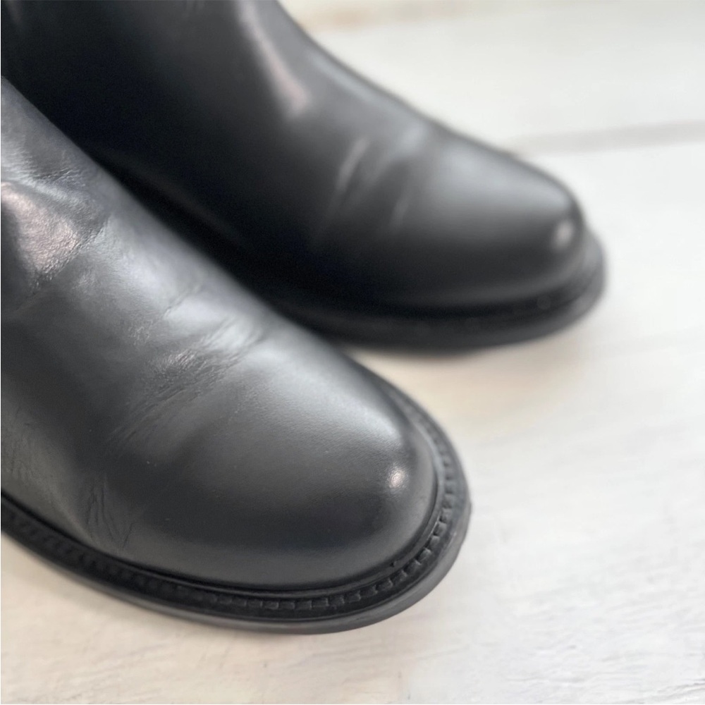 Aquatalia Addison Black Leather Chain Ankle Boots (Size 8) $595 Retail Italy - Picture 6 of 16